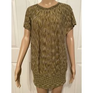 Adrienne Vittadini Short-Sleeved Sweater Top, Size L